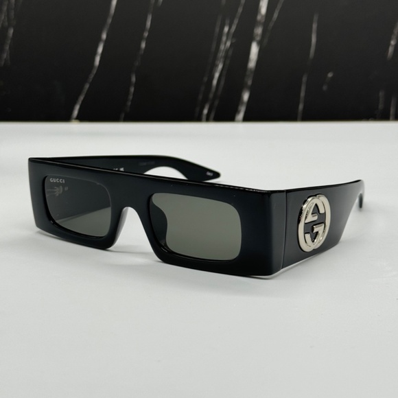 NEW GUCCI BLACK WOMEN SUNGLASSES GUCCI - Picture 5 of 14